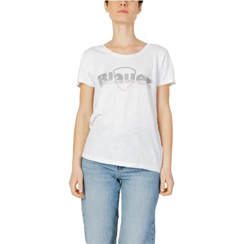 Womens T-Shirt Spring/Summer Collection , female, Sizes: XL, S, XS, M, L - Blauer - Modalova