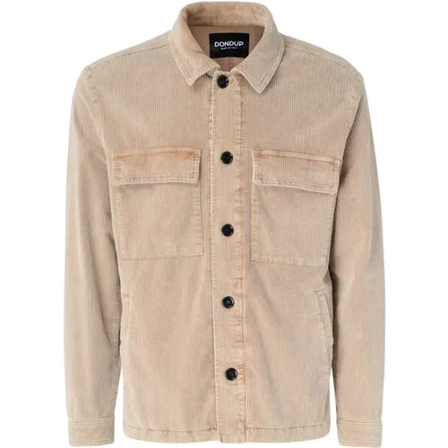 Stylish Shirt Jacket , male, Sizes: L, M - Dondup - Modalova