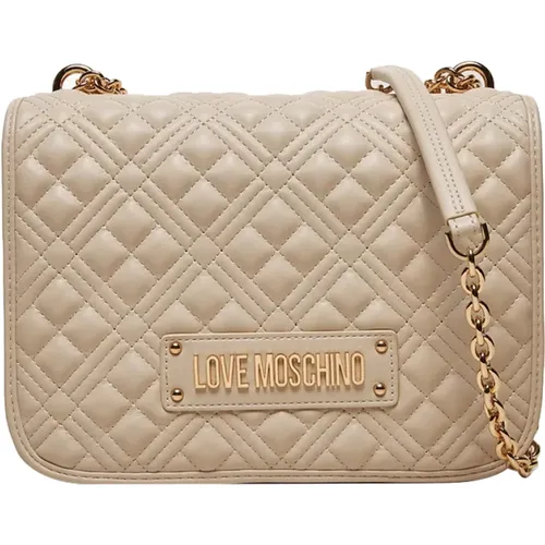 Ivory Schultertasche Chic Design - Moschino - Modalova