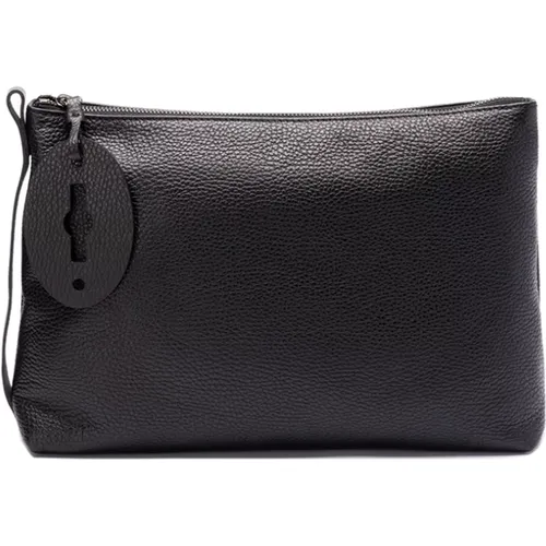 Schwarze Tägliche Clutch Tasche , Damen, Größe: ONE Size - Zanellato - Modalova