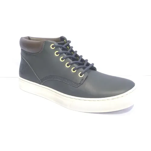 Blaue Ledersneaker , Herren, Größe: 44 1/2 EU - Timberland - Modalova