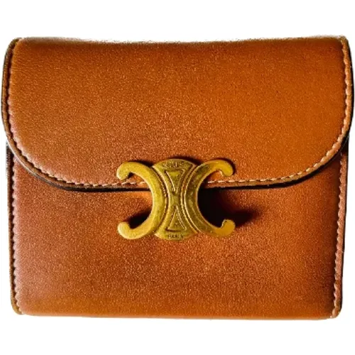 Pre-owned Leather wallets , female, Sizes: ONE SIZE - Celine Vintage - Modalova