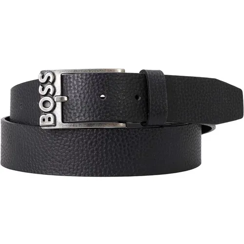 Classic Leather Belt in , male, Sizes: 110 CM, 105 CM, 95 CM, 100 CM - Boss - Modalova