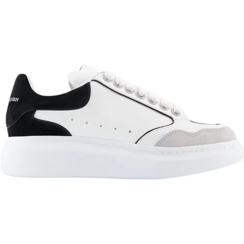 Graue Leder Oversized Sneakers , Damen, Größe: 39 EU - alexander mcqueen - Modalova