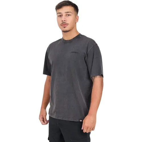 Casual Graues Kurzarm T-Shirt , Herren, Größe: M - Dickies - Modalova