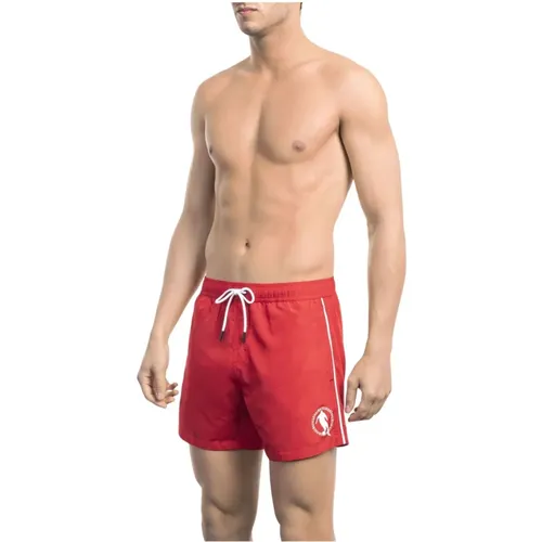 Strandbekleidung - Bademode - Shorts mit Frontdruck , Herren, Größe: 2XL - Bikkembergs - Modalova