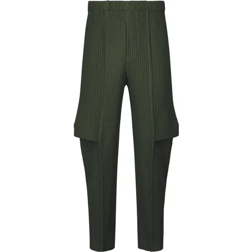 Cargo Plissé Trousers , male, Sizes: L - Issey Miyake - Modalova