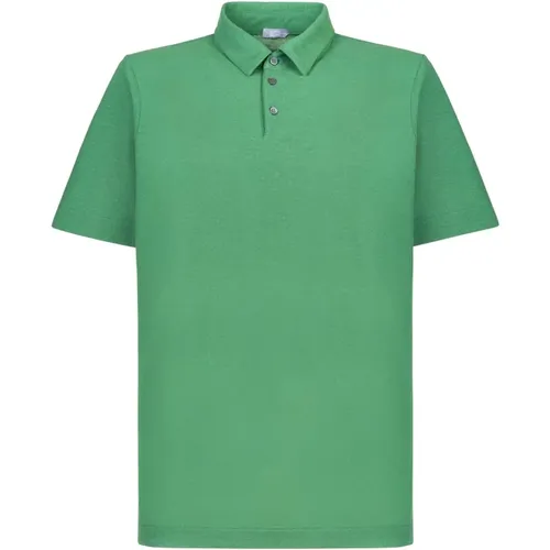 Salvia Baumwoll Polo Shirt , Herren, Größe: 4XL - Zanone - Modalova