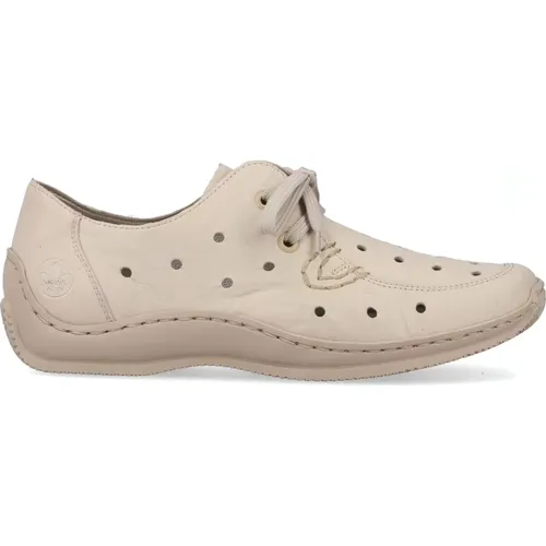 Leather Laced Sneakers , female, Sizes: 4 UK, 5 UK, 6 UK, 7 UK - Rieker - Modalova