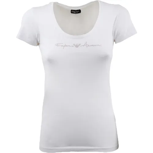 Men Cotton T-Shirt , female, Sizes: XL, L, M - Emporio Armani - Modalova
