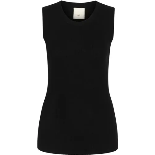 Ärmelloses Merinowollstricktop , Damen, Größe: L - Heartmade - Modalova