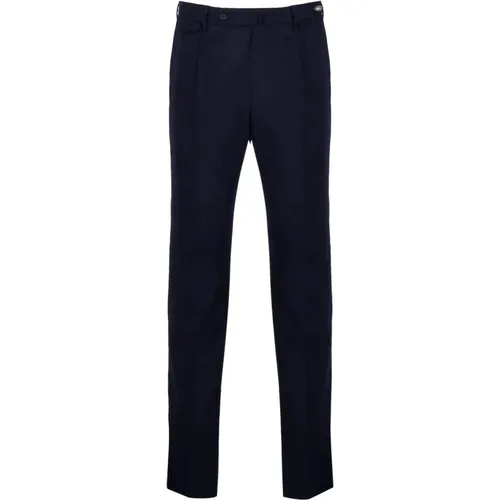 Slim-Fit Stretch Flannel Pants , male, Sizes: 3XL, 2XL - Tagliatore - Modalova