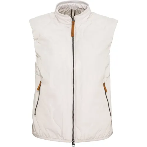 Stylische Outdoor Vest,Kurze Steppweste aus recyceltem Polyester,Mandarin Weste - camel active - Modalova