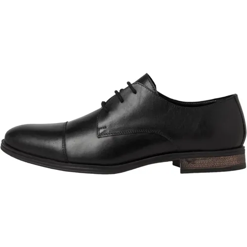 Leather Lace-up Shoes , male, Sizes: 11 UK, 9 UK, 8 UK, 10 UK, 12 UK - jack & jones - Modalova