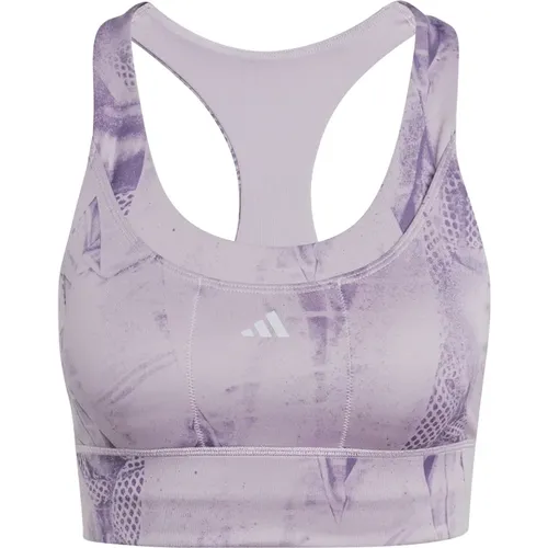 Sporty Run Pocket Medium-Support Bra , female, Sizes: S, L, M - Adidas - Modalova