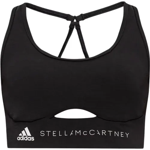 Sports bra with logo , female, Sizes: XS - adidas by stella mccartney - Modalova