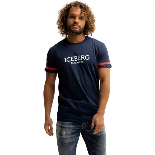 Milano T-Shirt Men Dark , male, Sizes: S, 2XL, XL, M - Iceberg - Modalova