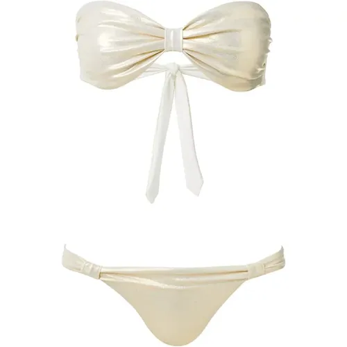 Stockholm Gold Bikini , female, Sizes: M - Melissa Odabash - Modalova