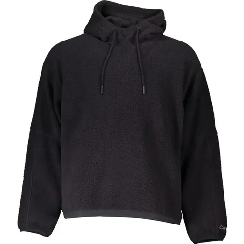 Embroidered Hooded Sports Sweatshirt with Zip Pockets , male, Sizes: L, M, S, XL - Calvin Klein - Modalova