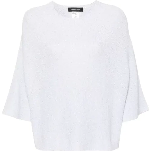 Metallic Thread Sweater , female, Sizes: M, L, XS - Fabiana Filippi - Modalova
