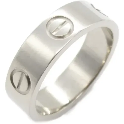 Pre-owned White Gold rings , female, Sizes: ONE SIZE - Cartier Vintage - Modalova