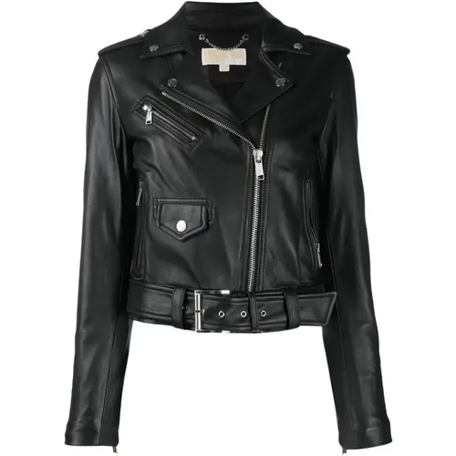 Leather Jacket , female, Sizes: M, L - Michael Kors - Modalova