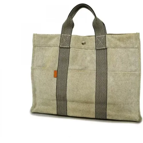 Pre-owned Canvas handbags , female, Sizes: ONE SIZE - Hermès Vintage - Modalova