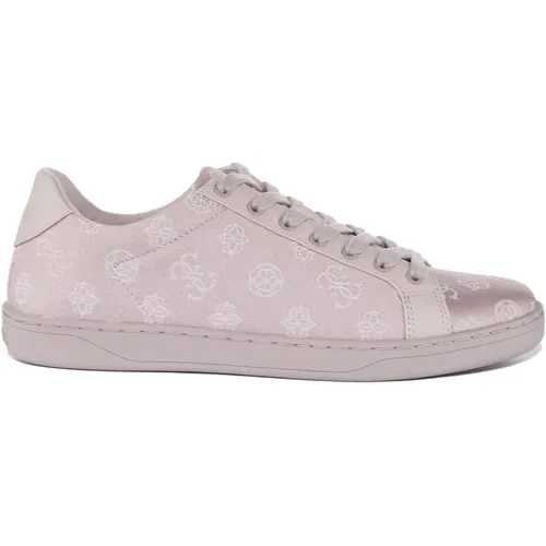 Logo Print Sneakers in Sand , female, Sizes: 6 UK, 7 UK, 5 UK - Guess - Modalova