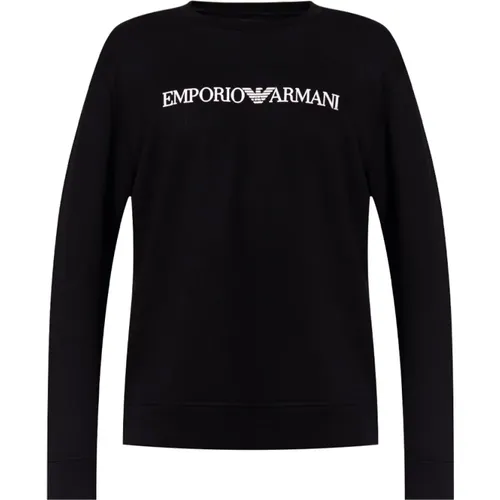 Sweatshirt with logo , male, Sizes: L, M, XL - Emporio Armani - Modalova