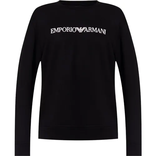 Sweatshirt with logo , male, Sizes: L, M, XL, S - Emporio Armani - Modalova