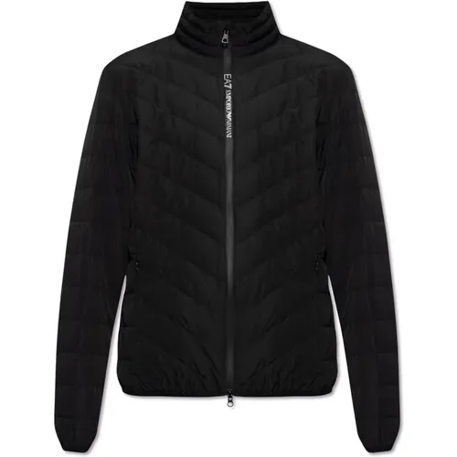 Quilted down jacket , male, Sizes: M, 2XL - Emporio Armani EA7 - Modalova