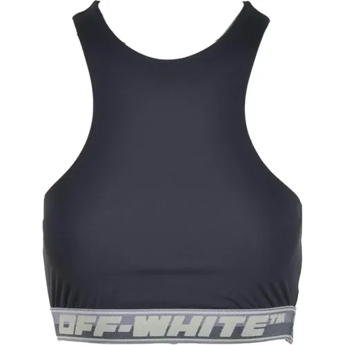 Elegantes Stretch-Top , Damen, Größe: S - Off White - Modalova