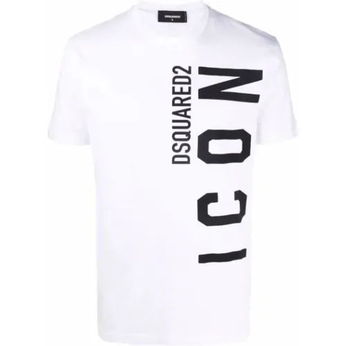 Icon Logo T-shirt , male, Sizes: 2XL - Dsquared2 - Modalova