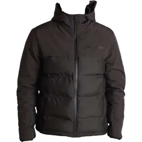 Moderne Schwarze Jacke aus recyceltem Polyester , Herren, Größe: XL - Calvin Klein - Modalova