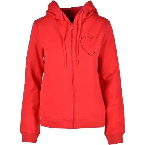 Baumwolle Elasthan Pullover , Damen, Größe: M - Love Moschino - Modalova