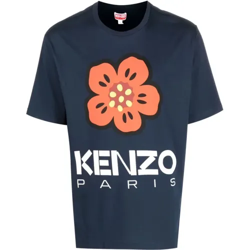 Floral Print T-shirt for Kids , male, Sizes: L, M, S, XL - Kenzo - Modalova