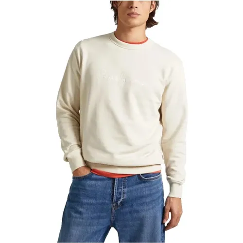 Weiche Baumwoll-Sweatshirt mit markantem Logo , Herren, Größe: 2XL - Pepe Jeans - Modalova