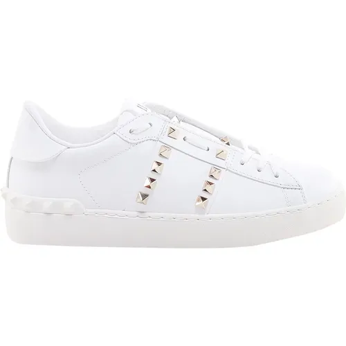 Leather Lace-up Sneakers , female, Sizes: 2 UK - Valentino Garavani - Modalova