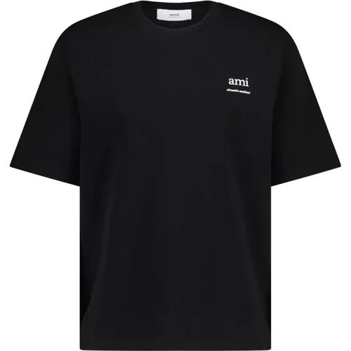 Logo Motif T-Shirt , male, Sizes: XL, 2XL, M, L, S - Ami Paris - Modalova