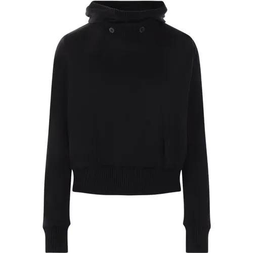 Wool Sweater with Removable Balaclava , female, Sizes: S, M - Noir Kei Ninomiya - Modalova