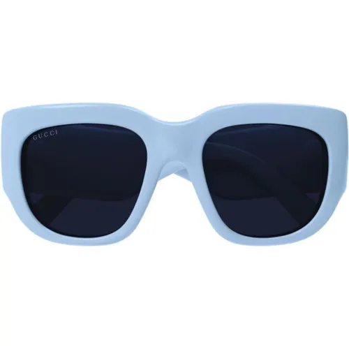 Hellblaue Sonnenbrille Gg1545S 004 , Damen, Größe: 53 MM - Gucci - Modalova