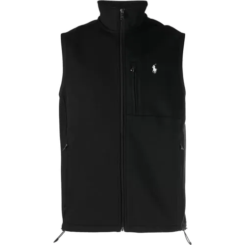 Casual Schwarze Baumwolle Polyester Weste , Herren, Größe: L - Polo Ralph Lauren - Modalova