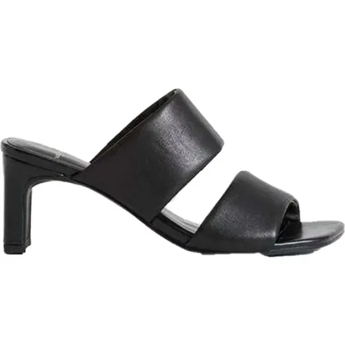 Sophisticated Leather Heeled Mules , female, Sizes: 4 UK, 3 UK - Vagabond Shoemakers - Modalova