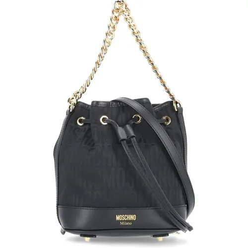 Stilvolle Ledertasche Moschino - Moschino - Modalova