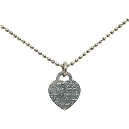 Pre-owned Silver necklaces , female, Sizes: ONE SIZE - Tiffany & Co. Pre-owned - Modalova