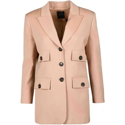 Eleganter Wollmischblazer , Damen, Größe: 2XS - pinko - Modalova