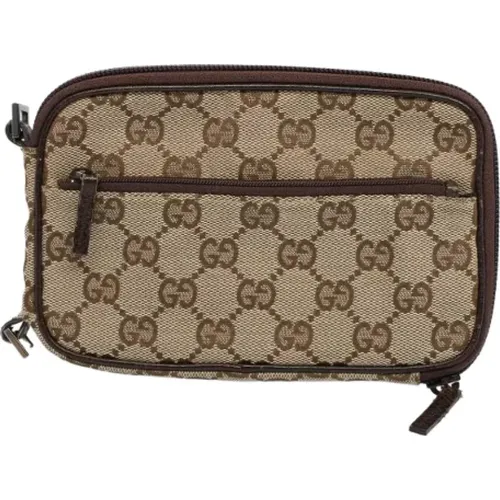 Pre-owned Canvas clutches , female, Sizes: ONE SIZE - Gucci Vintage - Modalova