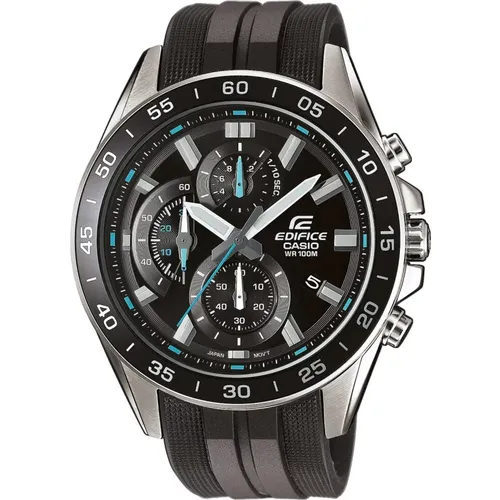 Mens Watch Efv-550P-1Avuef, Quartz, 47mm, 10Atm , male, Sizes: ONE SIZE - Casio - Modalova