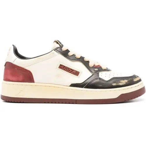 Schwarze Syrah Low Vintage Sneakers , Herren, Größe: 42 EU - Autry - Modalova