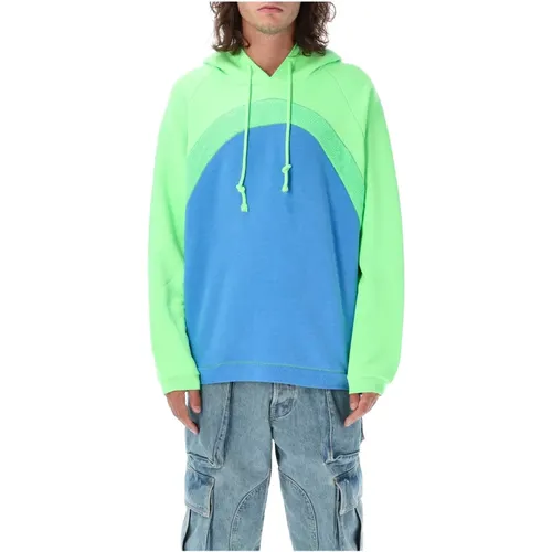 Rainbow Hoodie, Men`s Knitwear , male, Sizes: XL - ERL - Modalova